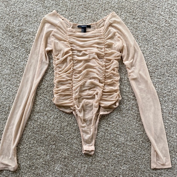 Forever 21 Tops - forever 21 sheer bodysuit